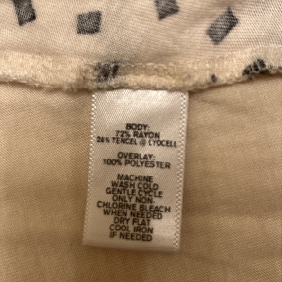 LOFT White Sheer Tank with Black Stripes- Size XXSP - Picture 6 of 7